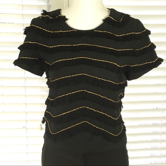 Endless Rose Tops - REVOLVE ENDLESS ROSE top with fringe & gold detail